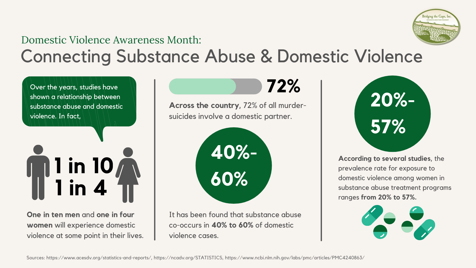 research on substance abuse and domestic violence has concluded that